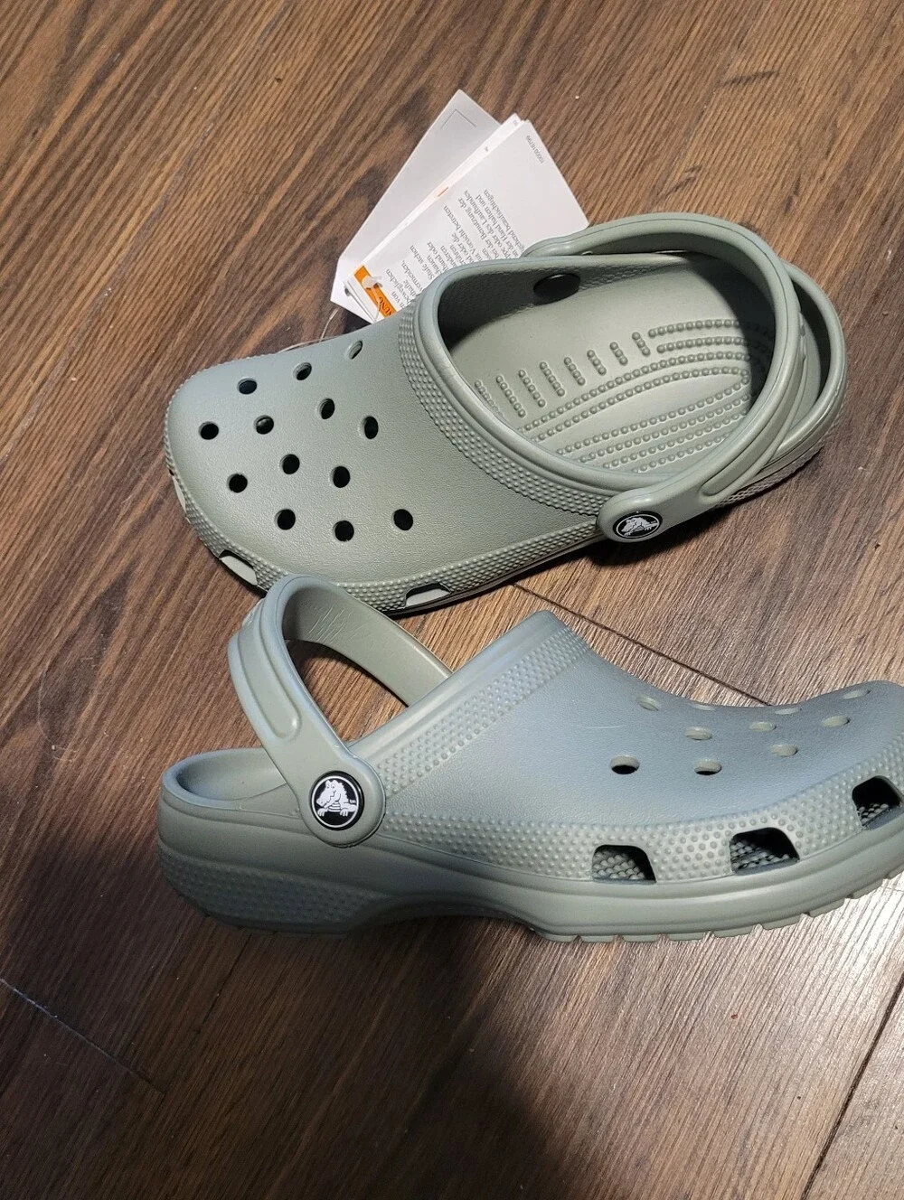 NWT CROCS Kids Classic Clog in Sage Green